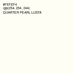 #FEFEF4 - Quarter Pearl Lusta Color Image
